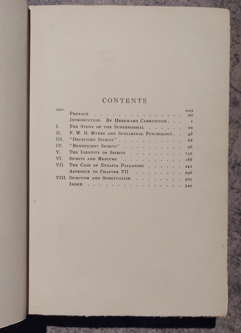 Spiritism and Psychology, by Théodore Flournoy (1911)