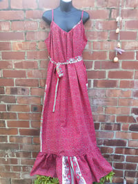 Image 1 of PEFKOS MAXI DRESS /BELT -red