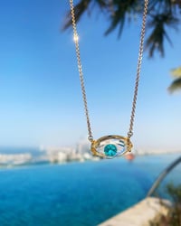 Image 2 of Turquoise Laura Necklace 