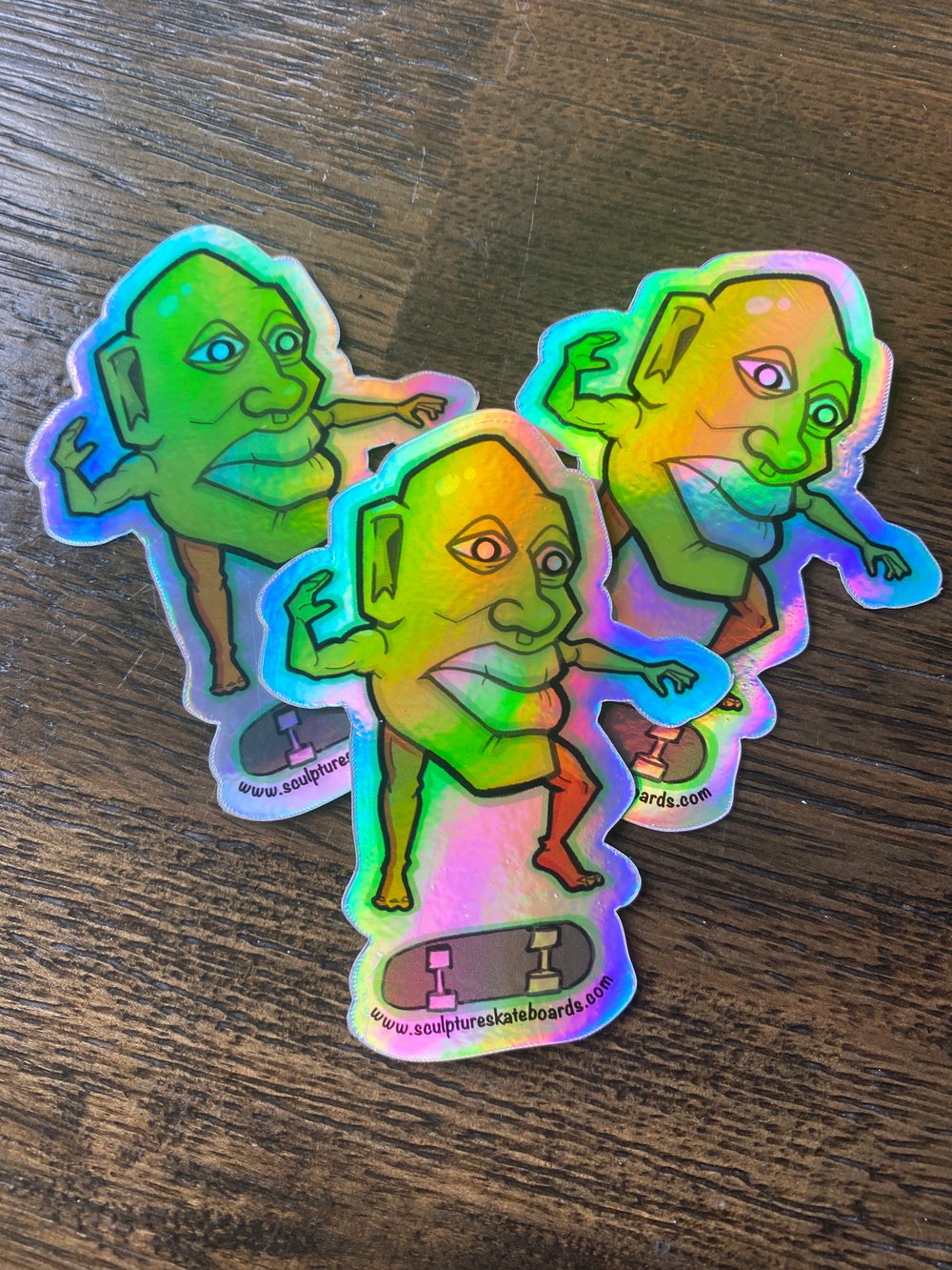 mr. skate holographic sticker
