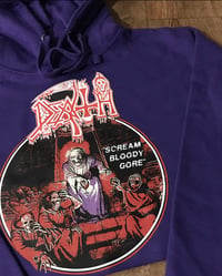 Image 2 of Purple death pullover