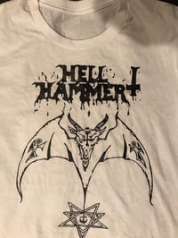 Image 2 of Hellhammer white crop top