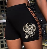 Image 1 of Motörhead laced up shorts 