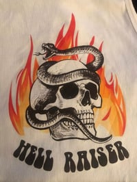 Image 2 of hell raiser crop tank