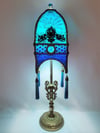 Luxury Lamp - Silk Victorian Lampshade & Authentic Antique Lamp