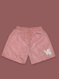 Image 1 of Pink Unisex Windbreaker Shorts