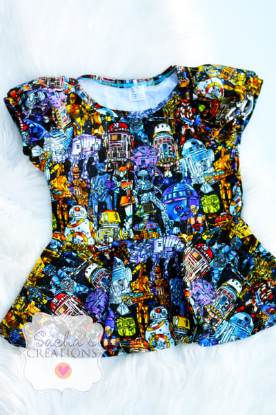 Image of Droids Peplum Top