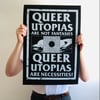 Queer Utopias black art print