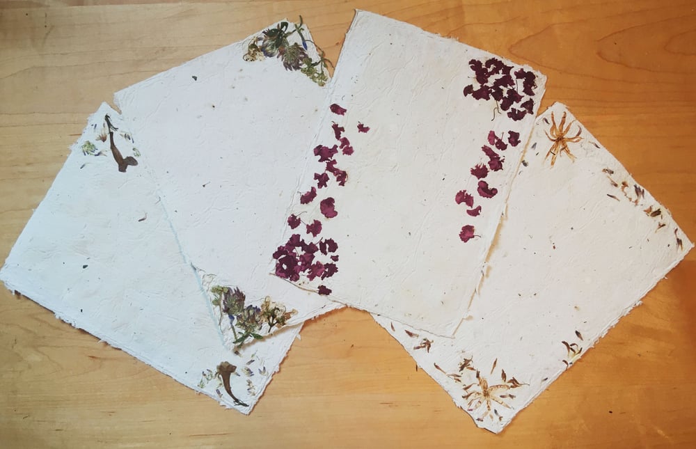 Image of Pack of 4 Flowered Letters