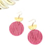 NEW: Mexican Rose Suede Earrings 