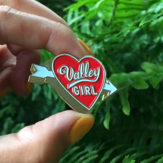 Image of Valley Girl Heart Pin