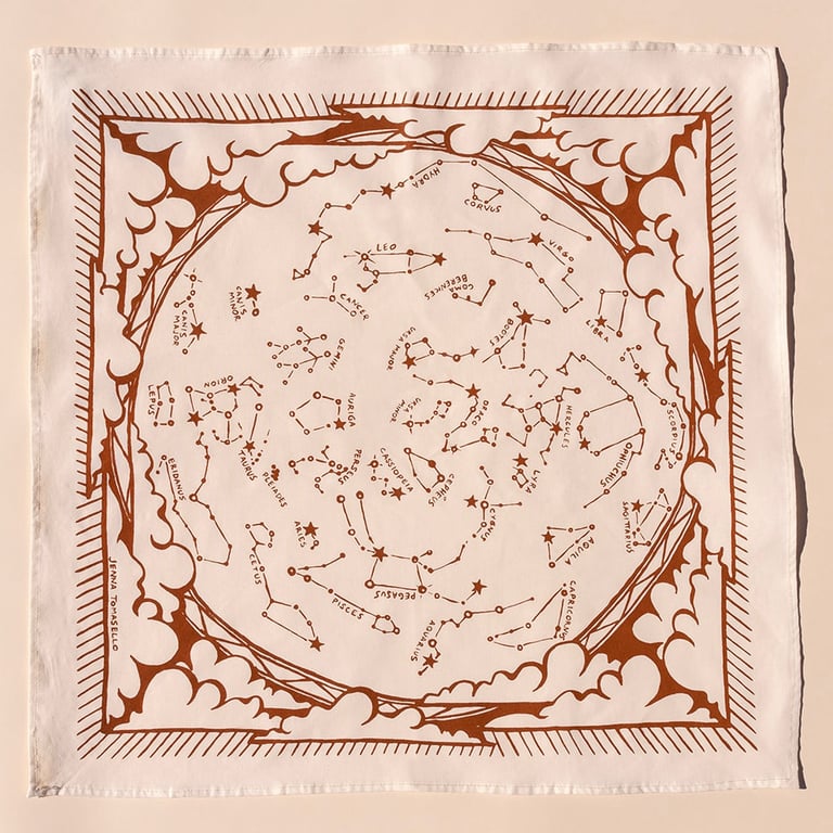 Star Constellation Map Bandana