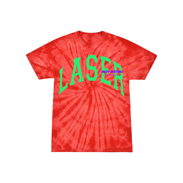 Image of Boy Retro 'Laser' Vintage T-Shirt - Infrared