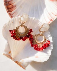 Image 2 of Hibiscus Earrings