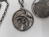 Witcher Pendant Pewter Metal Necklace Geralt of Rivia Wolf Medallion