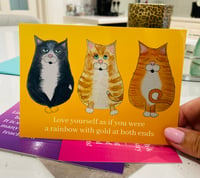 Image 2 of Positive-Kitties Motivational Message Cards