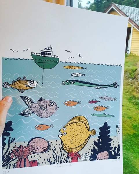 Image of "Rare fisker" print
