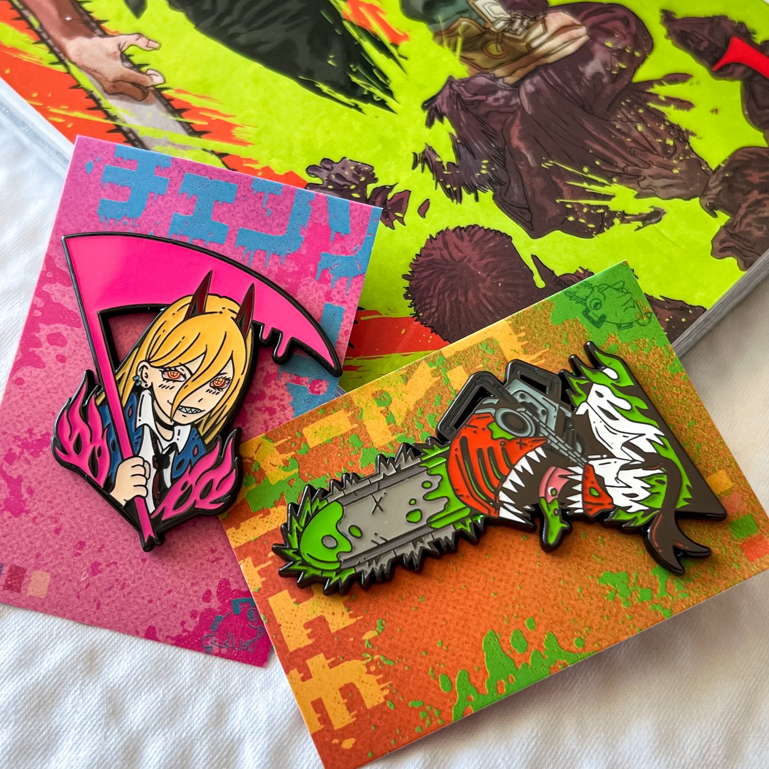 Chainsaw Man | Enamel Pin Set | The Pin Stash