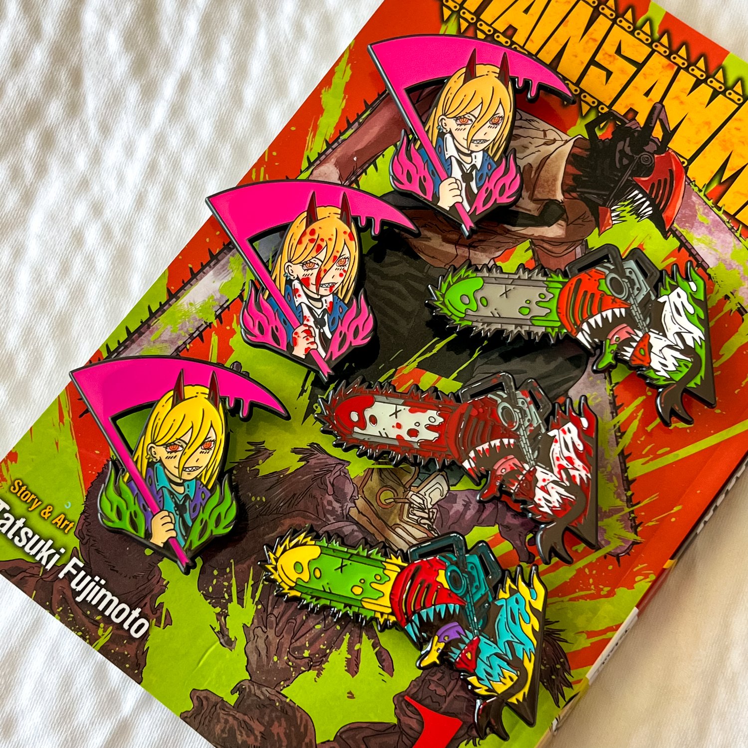 Chainsaw Man | Enamel Pin Set | The Pin Stash