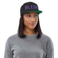 Image 4 of BLEGH SNAPBACK HAT - PURPLE EDITION