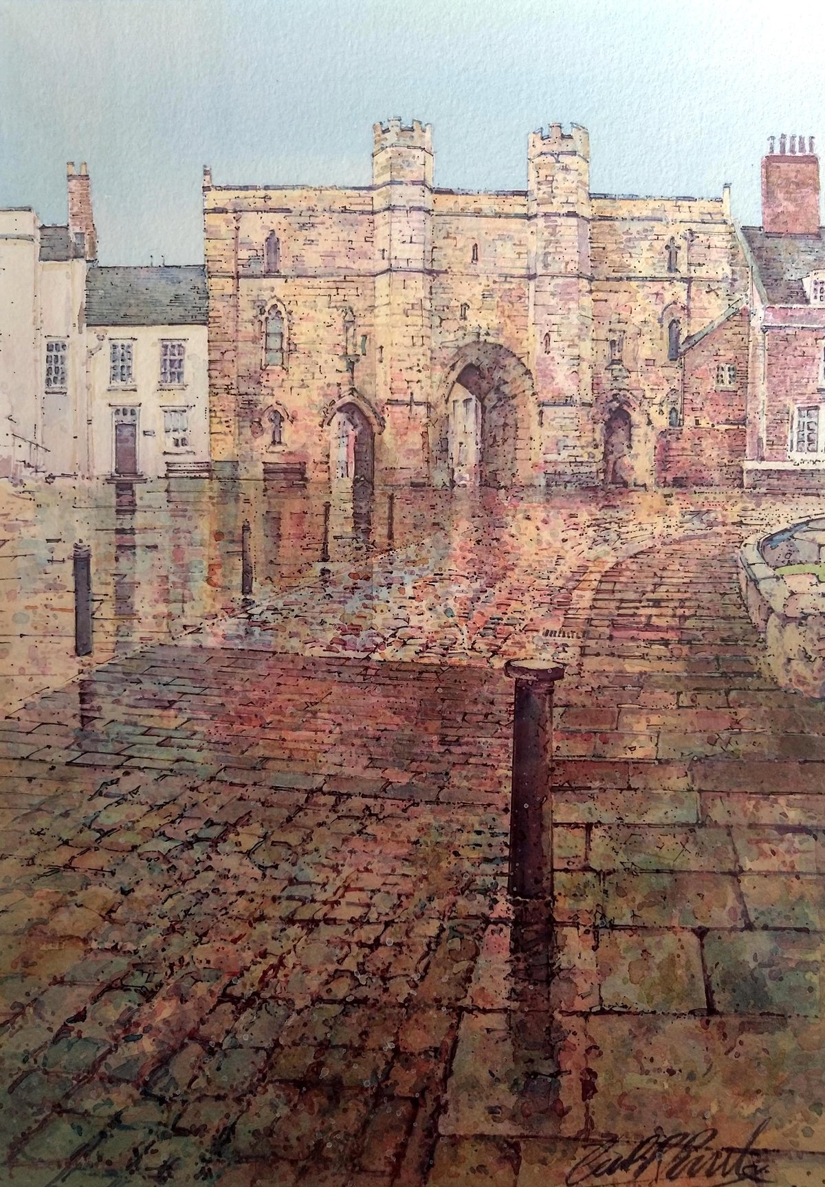 Carl Paul "April Showers, Exchequer Gate, Lincoln"