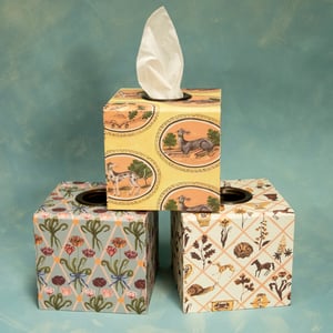 Image of Tissue Box - Diamond Tulip