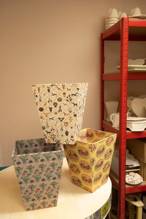 Image of Waste Paper Bin - Motif Lattice