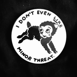 Image of "minor threat" 2.25" button