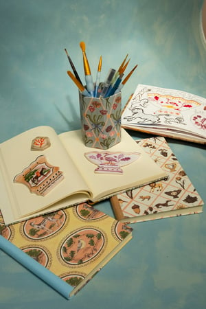 Image of A5 Hardback Notebook - Oval Paintings