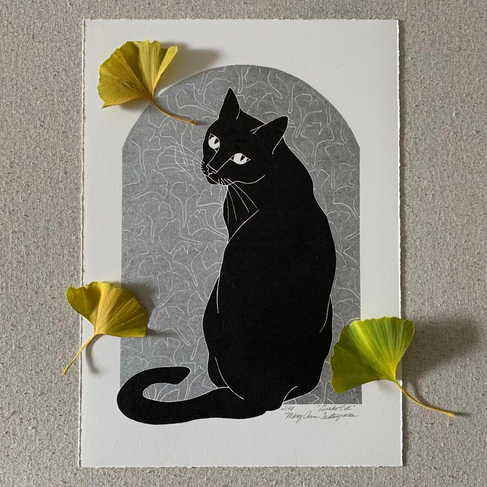 Image of Ginkgo Cat (silver) 