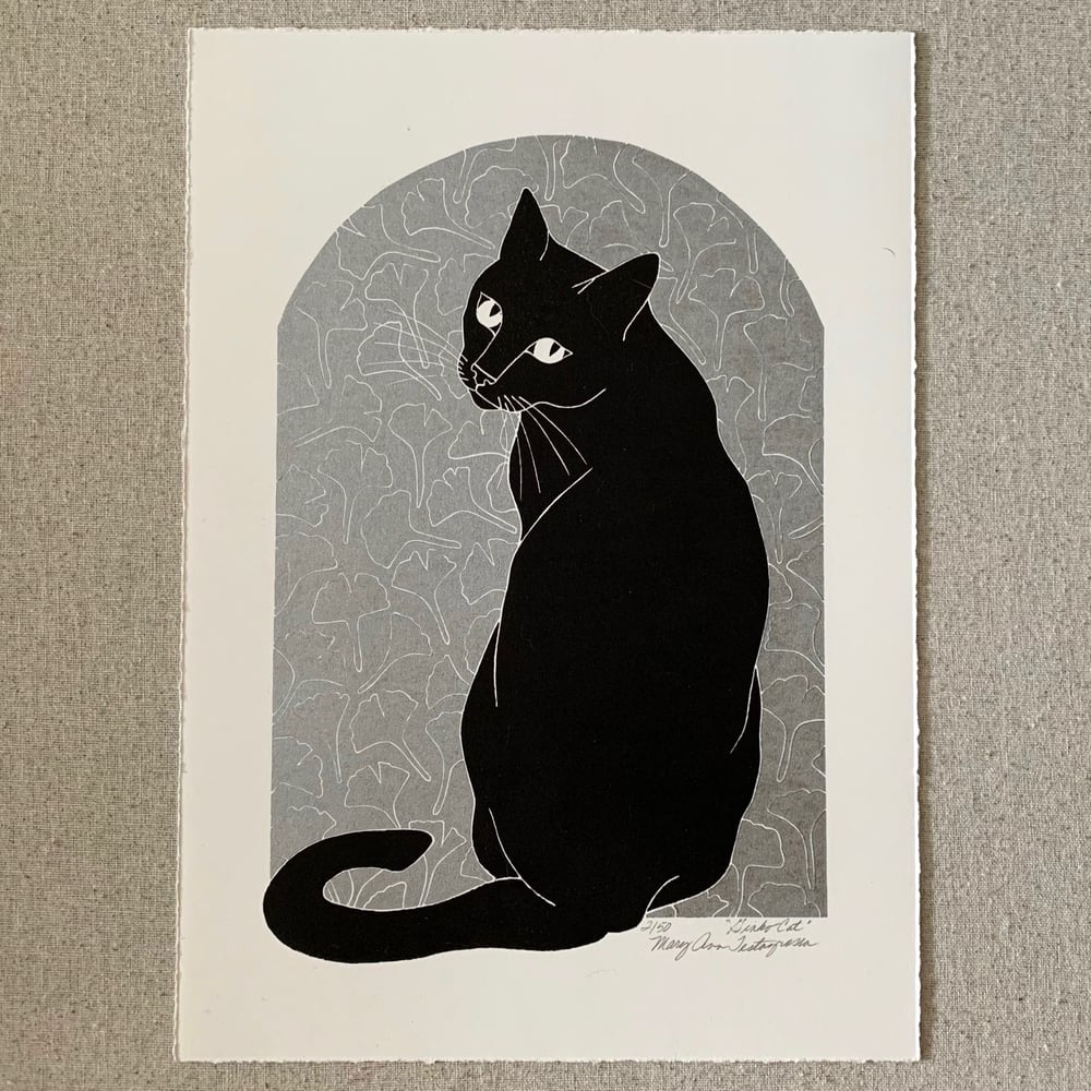 Image of Ginkgo Cat (silver) - SOLD OUT FOR NOW