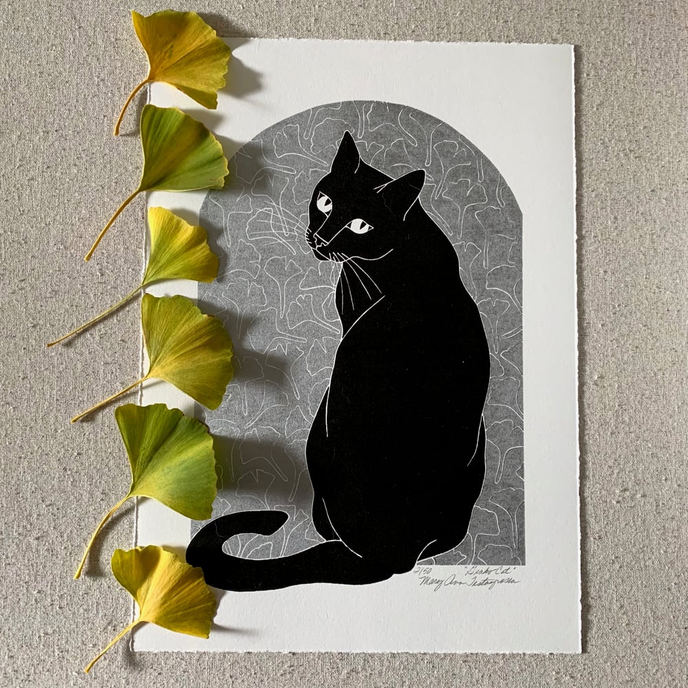 Image of Ginkgo Cat (silver) 