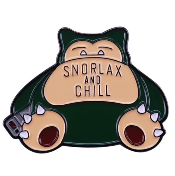 Image of SNORLAX PIN / BADGE.