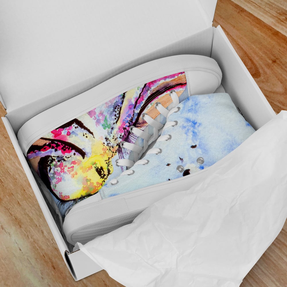 Image of Men’s high tops - "Contemplating the Deep"