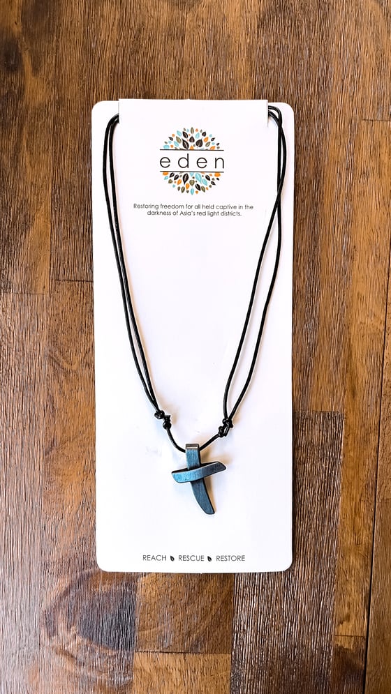 Image of Eden - Rugged Cross Necklace