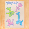 Welcome to the Party, Baby Greeting Card