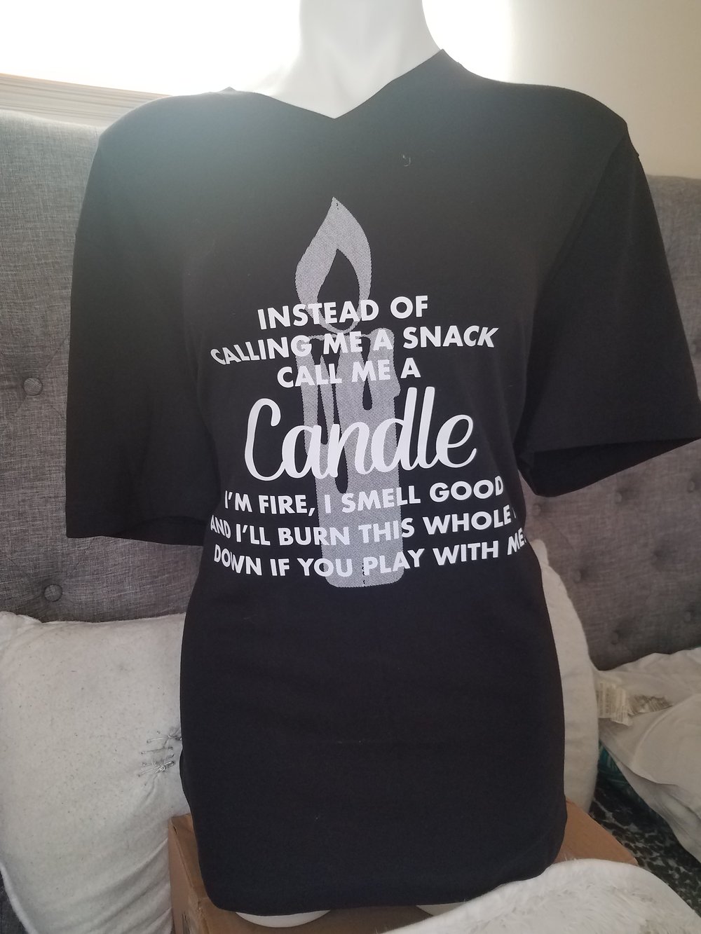 Image of XL Candle Graphic T Shirt