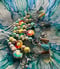 Image of Colorful Flower Lanyard
