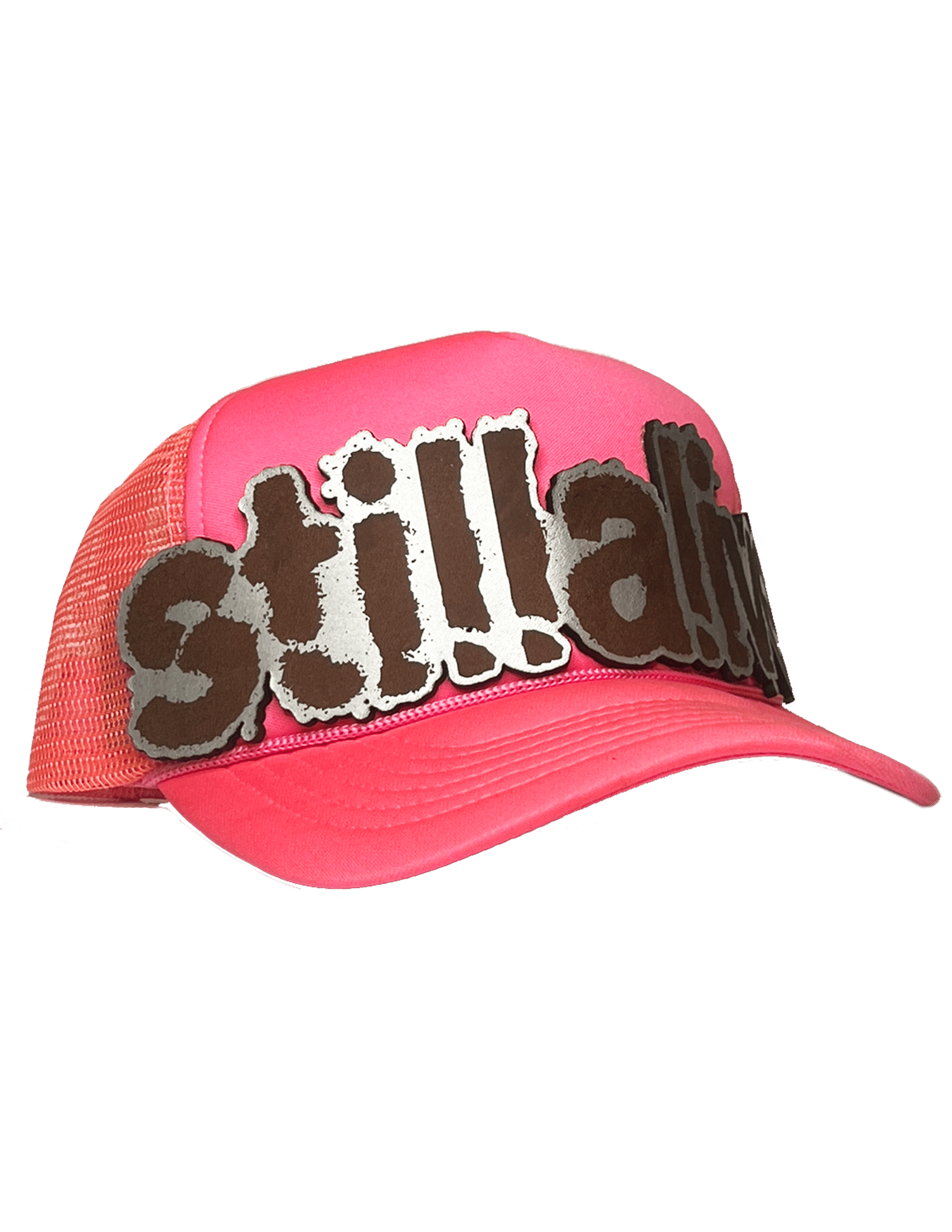 Image of "lower case" TRUCKER by. STILLALIVE® (hot pink)