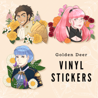 Image 1 of Flower Emblem Three Houses Golden Deer vinyl stickers