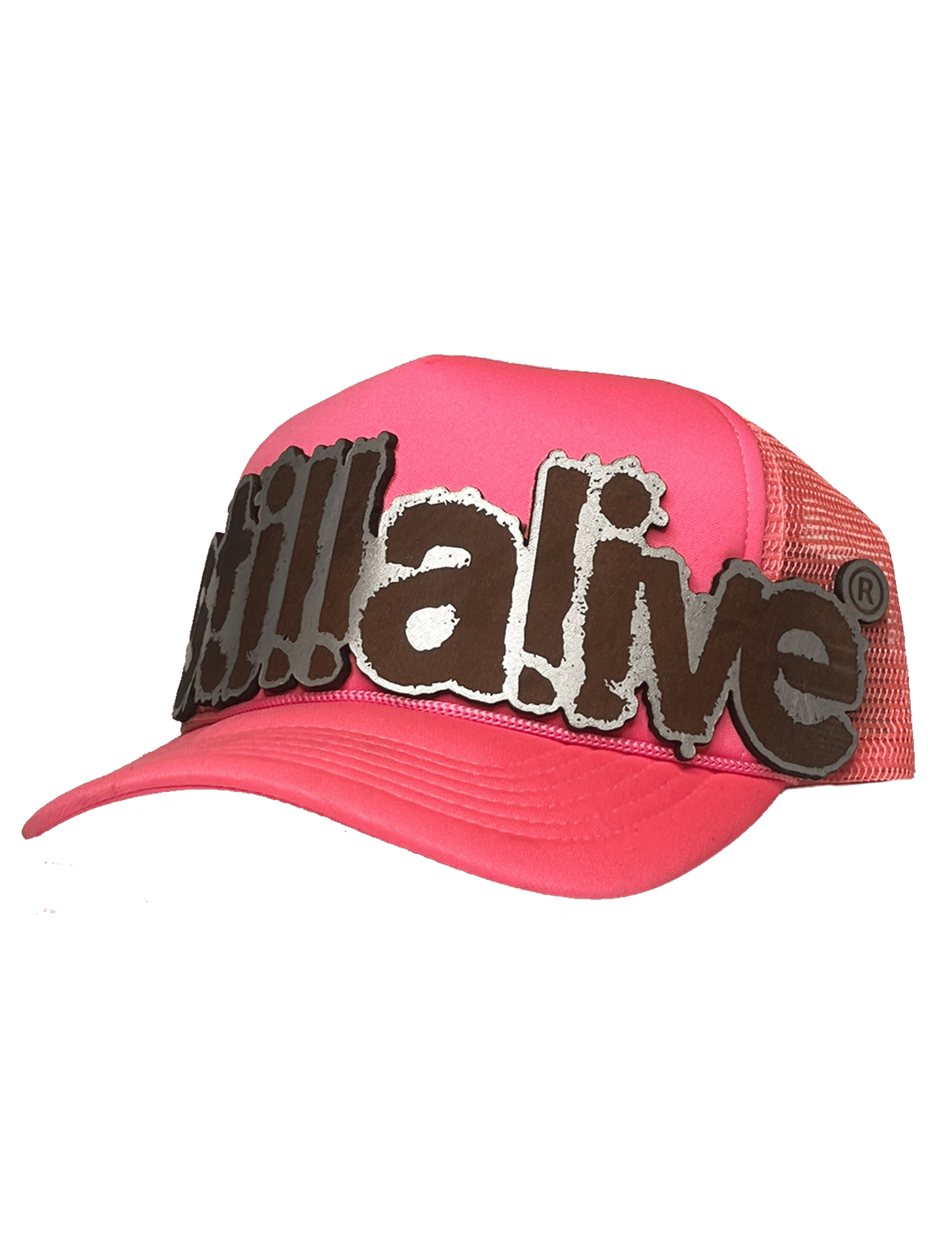 Image of "lower case" TRUCKER by. STILLALIVE® (hot pink)