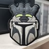 GITD Mando White visor 