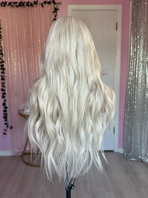 Image of Icy blonde black roots (ready to ship)