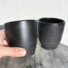 Latte Mug (Black  + Raw)