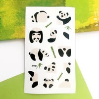 Image 1 of Corner Panda Clear Sticker Sheet