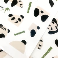 Image 2 of Corner Panda Clear Sticker Sheet