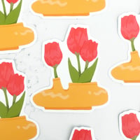 Image 2 of Flower Pot Die-cut Sticker Set