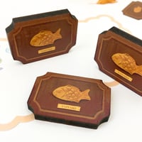 Image 2 of Taiyaki Plaque Wood Pin
