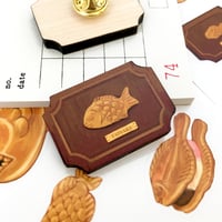 Image 1 of Taiyaki Plaque Wood Pin