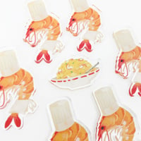 Image 4 of Shrimp Fried Rice Acrylic Pin Set